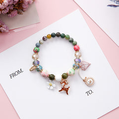 Pearl & Natural Stone Bead Bracelet | Elegant Women's Jewelry
