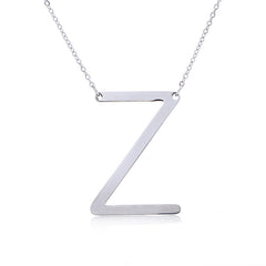 Personalized Initial Letter Pendant Necklace – Gold, Silver & Rose Gold Stainless Steel