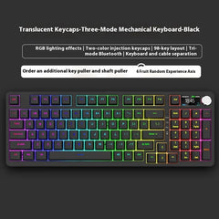 98 Key Wireless Bluetooth Three-model Mechanical Keyboard Gaming Electronic Sports Office