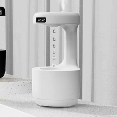 Anti-Gravity Humidifier with Clock & Aroma Diffuser