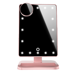 LED Makeup Mirror with Bluetooth Speaker & 10X Magnification