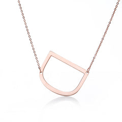 Personalized Initial Letter Pendant Necklace – Gold, Silver & Rose Gold Stainless Steel