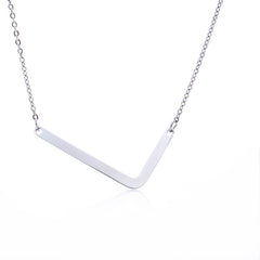 Personalized Initial Letter Pendant Necklace – Gold, Silver & Rose Gold Stainless Steel