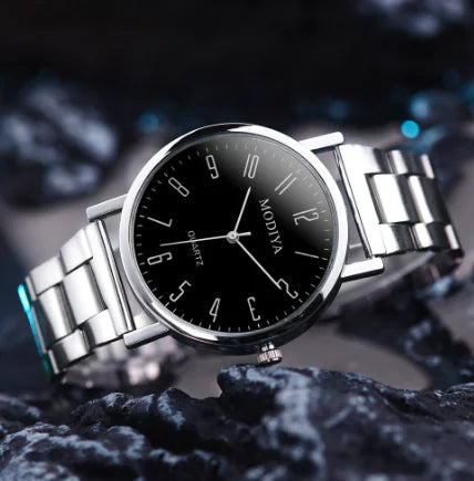 Men's Fashion Quartz Watch with Roman Numerals