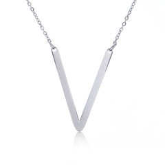 Personalized Initial Letter Pendant Necklace – Gold, Silver & Rose Gold Stainless Steel