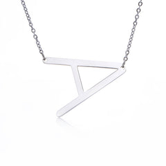 Personalized Initial Letter Pendant Necklace – Gold, Silver & Rose Gold Stainless Steel