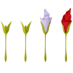 Rose Flower Napkin Holders | Decorative Table Accessories (Set)