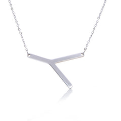 Personalized Initial Letter Pendant Necklace – Gold, Silver & Rose Gold Stainless Steel