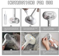Self-Cleaning Pet Spray Brush – Deshedding Tool for Cats & Dogs