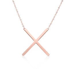 Personalized Initial Letter Pendant Necklace – Gold, Silver & Rose Gold Stainless Steel