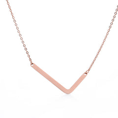 Personalized Initial Letter Pendant Necklace – Gold, Silver & Rose Gold Stainless Steel