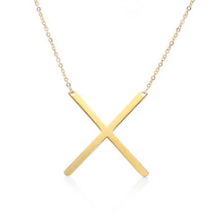 Personalized Initial Letter Pendant Necklace – Gold, Silver & Rose Gold Stainless Steel