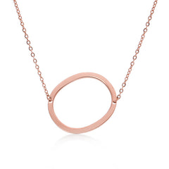 Personalized Initial Letter Pendant Necklace – Gold, Silver & Rose Gold Stainless Steel