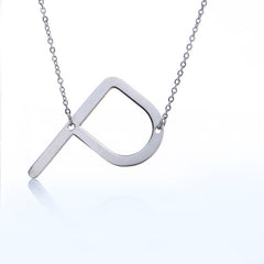 Personalized Initial Letter Pendant Necklace – Gold, Silver & Rose Gold Stainless Steel