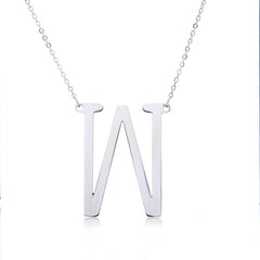 Personalized Initial Letter Pendant Necklace – Gold, Silver & Rose Gold Stainless Steel