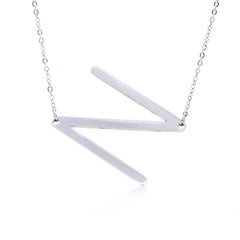 Personalized Initial Letter Pendant Necklace – Gold, Silver & Rose Gold Stainless Steel