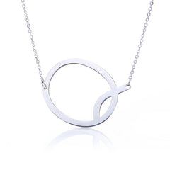 Personalized Initial Letter Pendant Necklace – Gold, Silver & Rose Gold Stainless Steel