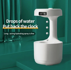 Anti-Gravity Humidifier with Clock & Aroma Diffuser
