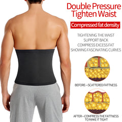 Men's Sauna Waist Trainer & Slimming Belt | Body Shaper for Workouts