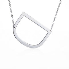 Personalized Initial Letter Pendant Necklace – Gold, Silver & Rose Gold Stainless Steel