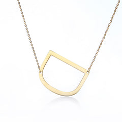 Personalized Initial Letter Pendant Necklace – Gold, Silver & Rose Gold Stainless Steel