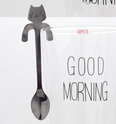 Stainless Steel Cat Spoon and Stirring Spoon