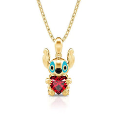 Stitch Figurine Heart Necklace - Creative and Cute Design