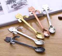 Stainless Steel Cat Spoon and Stirring Spoon