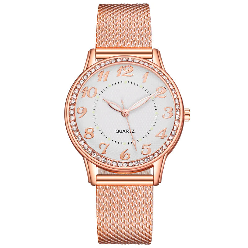 Radiant Diamond Mesh Watch