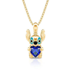 Stitch Figurine Heart Necklace - Creative and Cute Design