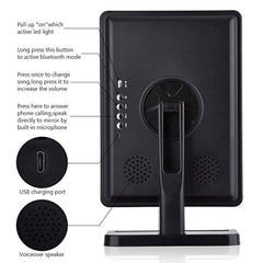 LED Makeup Mirror with Bluetooth Speaker & 10X Magnification