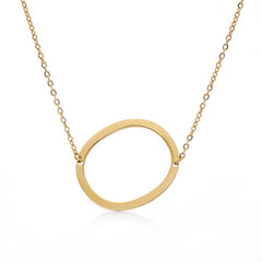 Personalized Initial Letter Pendant Necklace – Gold, Silver & Rose Gold Stainless Steel