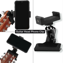 Guitar Phone Mount Clip – Hands-Free Smartphone Holder for Musicians