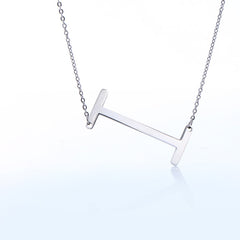 Personalized Initial Letter Pendant Necklace – Gold, Silver & Rose Gold Stainless Steel