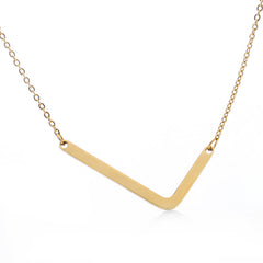 Personalized Initial Letter Pendant Necklace – Gold, Silver & Rose Gold Stainless Steel