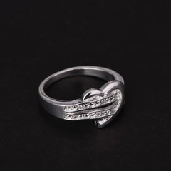 Heart-Shaped Diamond Ring Jewelry