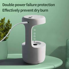 Anti-Gravity Humidifier with Clock & Aroma Diffuser