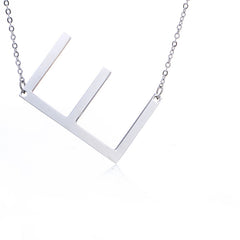 Personalized Initial Letter Pendant Necklace – Gold, Silver & Rose Gold Stainless Steel