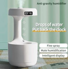 Anti-Gravity Humidifier with Clock & Aroma Diffuser