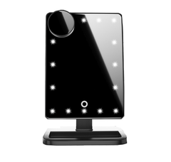 LED Makeup Mirror with Bluetooth Speaker & 10X Magnification