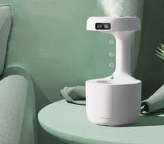Anti-Gravity Humidifier with Clock & Aroma Diffuser