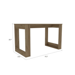 Lacey Rectangle Computer Desk – Light Oak, Compact Home Office Design