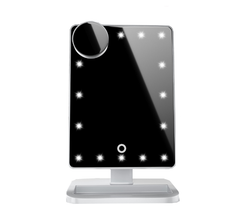 LED Makeup Mirror with Bluetooth Speaker & 10X Magnification