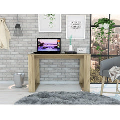 Lacey Rectangle Computer Desk – Light Oak, Compact Home Office Design