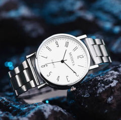 Men's Fashion Quartz Watch with Roman Numerals