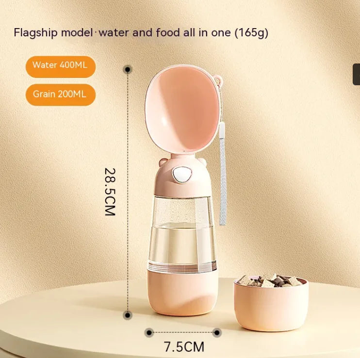 Portable Dog Water Bottle - Travel Pet Water Dispenser for Dogs