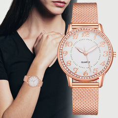 Radiant Diamond Mesh Watch